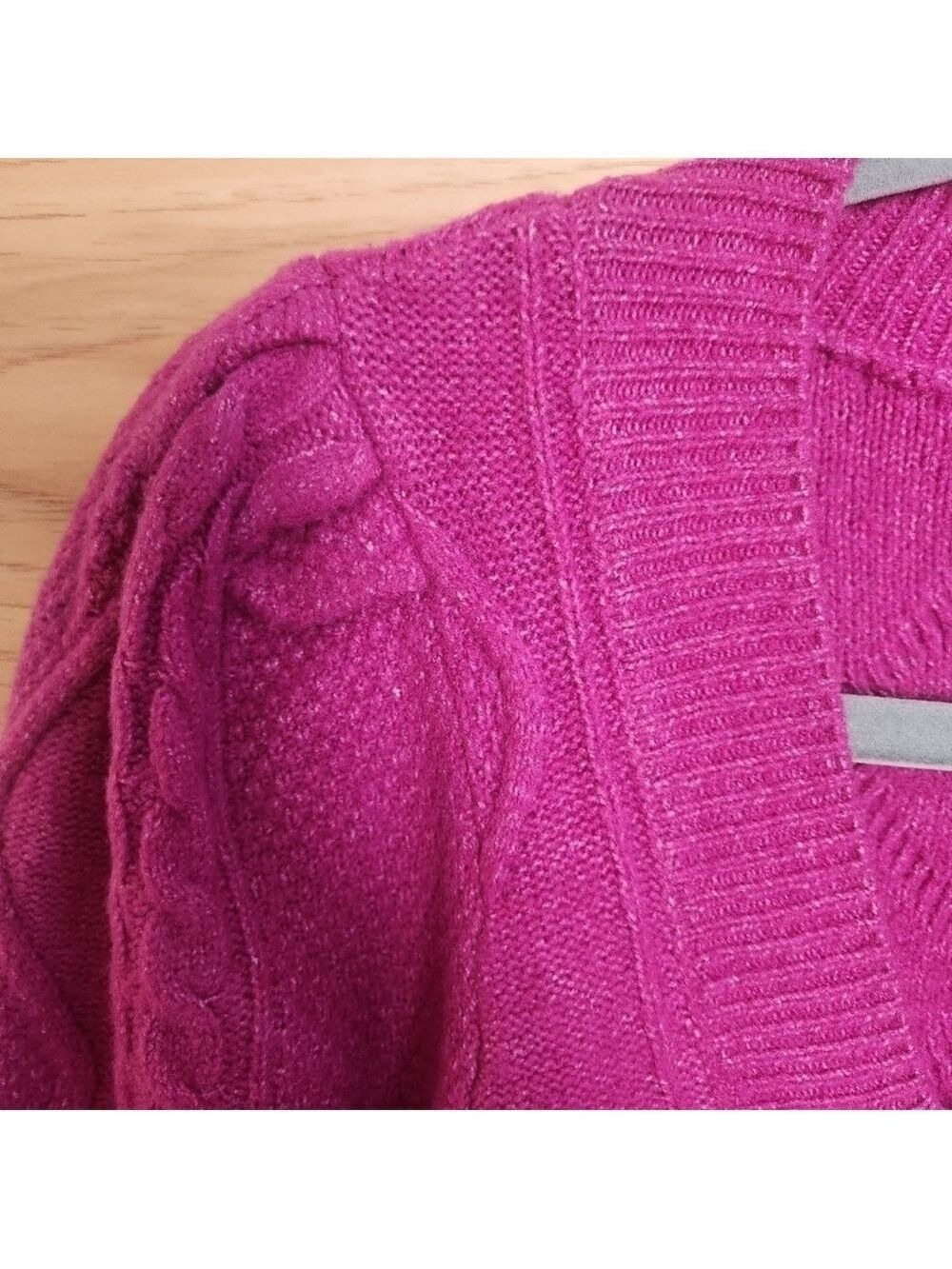 PINK ROSE VIOLET MAGNETA LIGHTWEIGHT SQUARE NECK SWEATER NWT - Picture 7 of 11